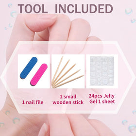 Faux ongles press-on MAGLFELL en acrylique, vue de profil