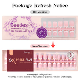 Faux ongles pressés Beetles avec différents designs