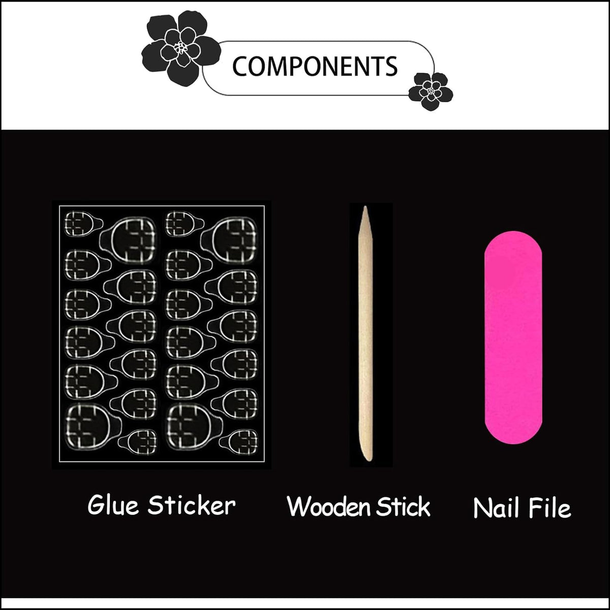 Faux ongles pressés CTTHNBD dans un packaging élégant