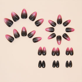 Faux ongles pressés FJSMTOPl avec lime à ongles et bâtonnet en bois
