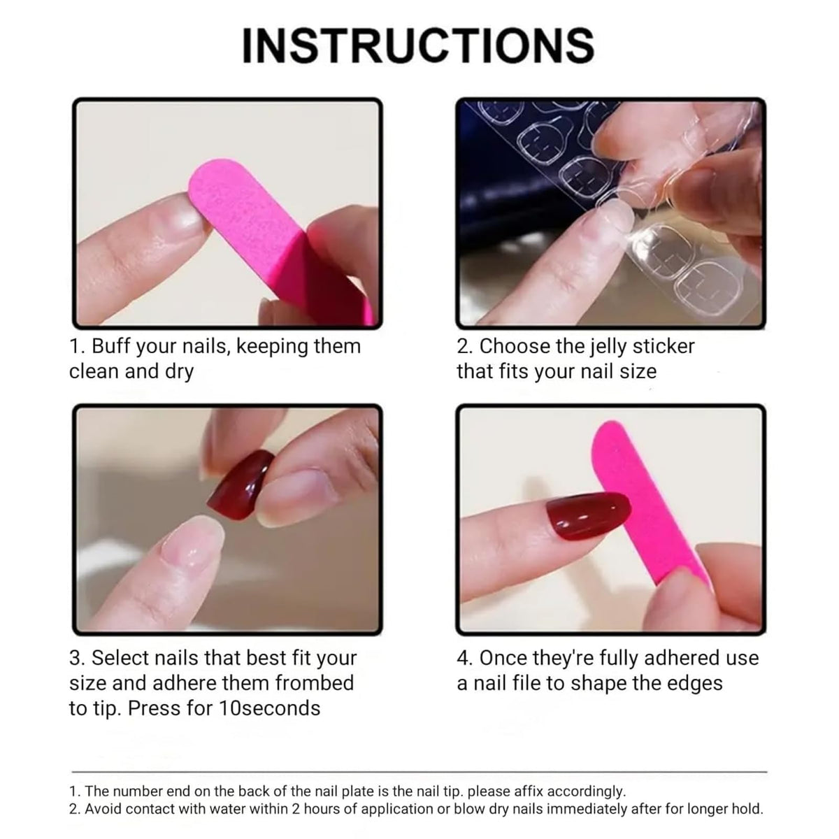 Faux ongles SEENEEY adaptés pour une manucure rapide