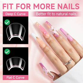 Faux ongles UNA GELLA dans une boîte de rangement