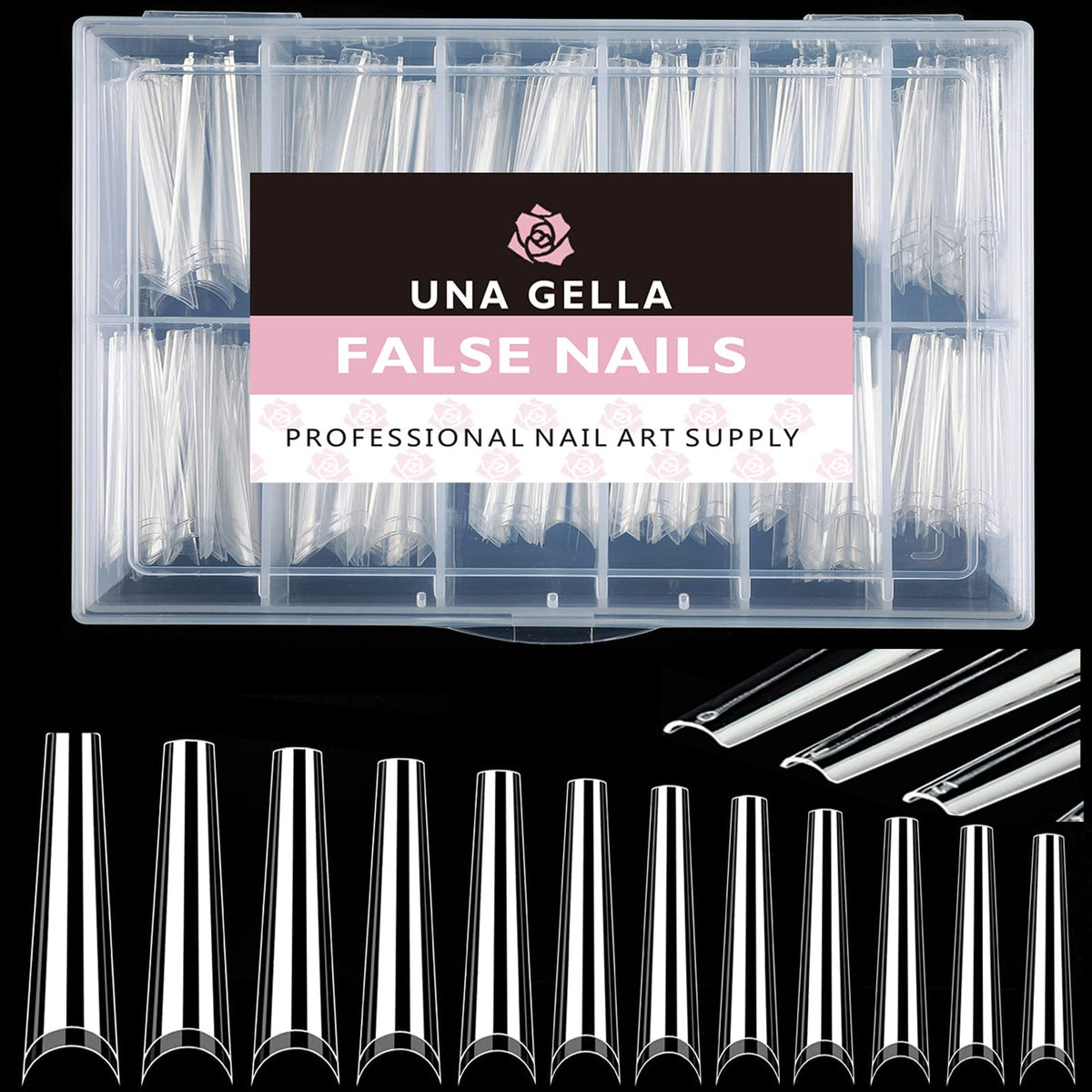 Faux ongles UNA GELLA en cours d'application