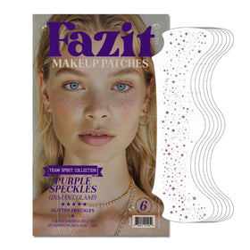 Fazit patches de maquillage à paillettes dorées, vue de face