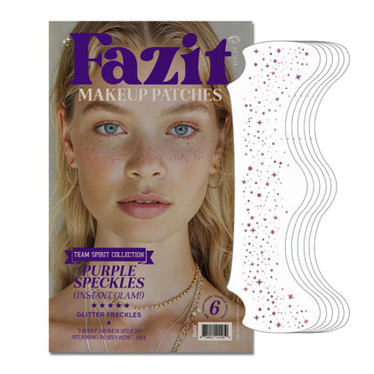 Fazit patches de maquillage à paillettes dorées, vue de face
