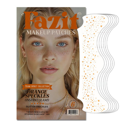 Fazit Patches de Maquillage Glitter Orange Speckles avant