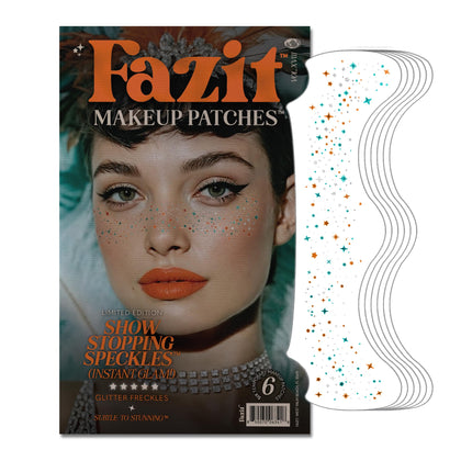 Fazit patches de maquillage paillettes éblouissantes dans un packaging coloré