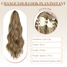 FELENDY Extension de Cheveux Châtain Clair en usage