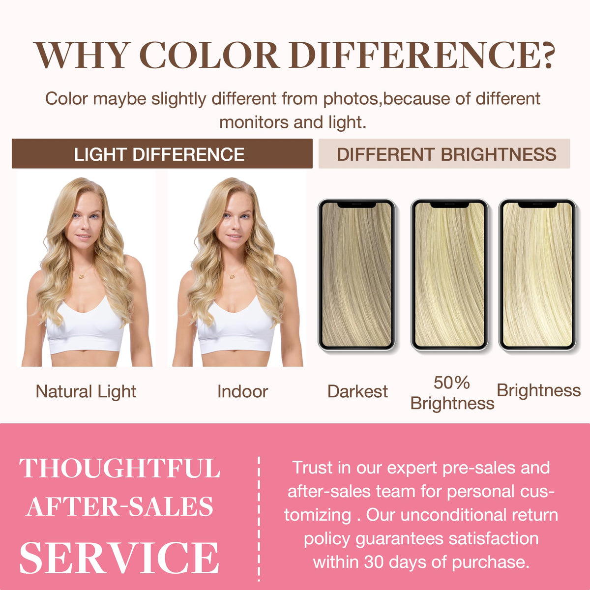 Femme appliquant des extensions capillaires GOO GOO