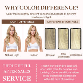 Femme appliquant des extensions capillaires GOO GOO