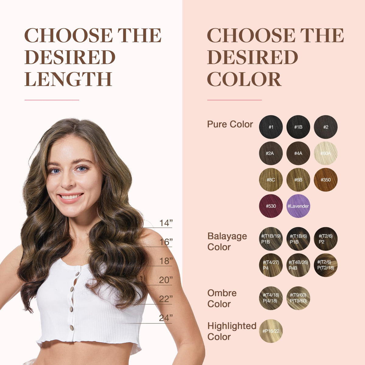 Femme appliquant les extensions de cheveux GOO GOO
