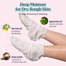 Femme en train d'utiliser les chaussettes SpaLife dans un cadre de relaxation