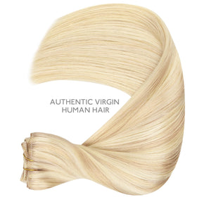 Femme portant des extensions capillaires Wennalife lors d'un événement