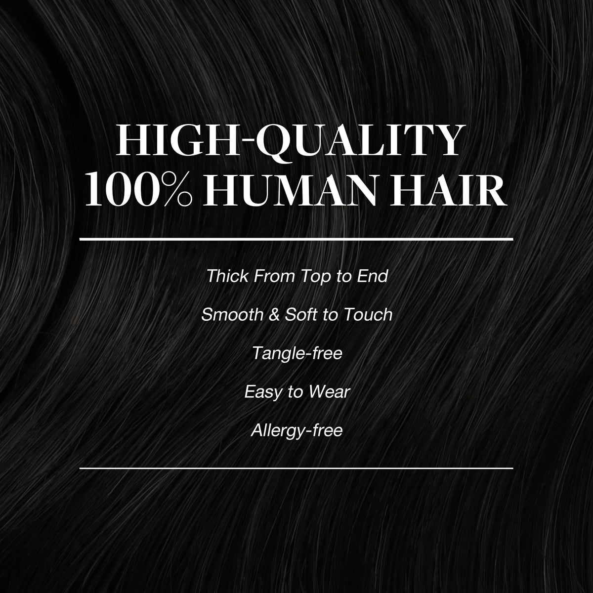 Femme portant des extensions cheveux GOO GOO clip-in