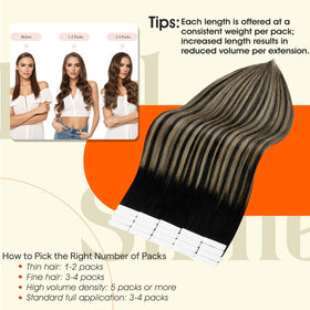 Femme portant des extensions cheveux humains Full Shine lors d'un événement