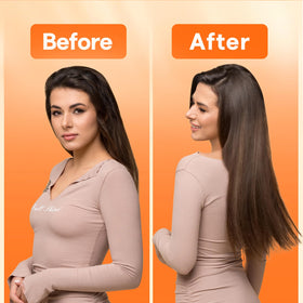 Femme portant des extensions de cheveux Full Shine lors d'un événement spécial