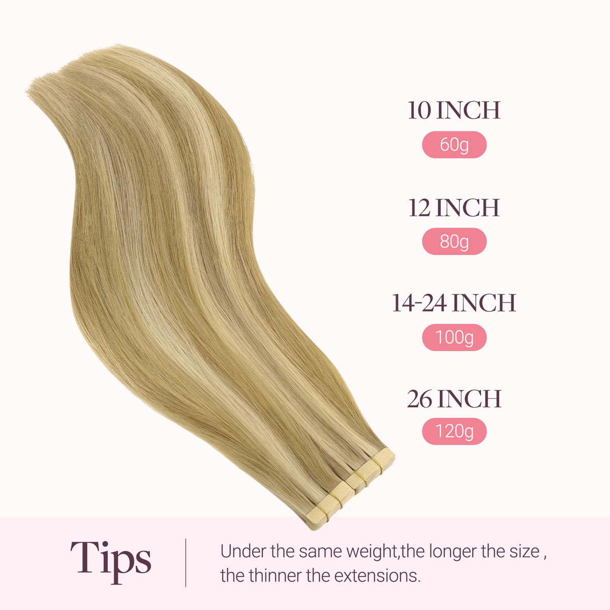 Femme portant des extensions de cheveux GOO GOO