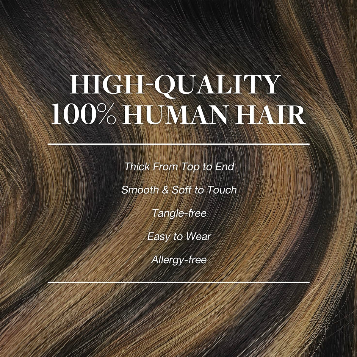 Femme portant des extensions de cheveux GOO GOO