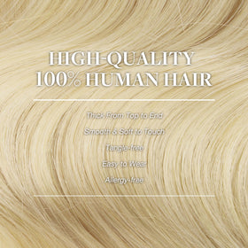 Femme portant les extensions capillaires clip in GOO GOO en extérieur