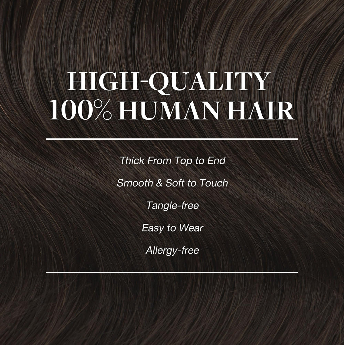 Femme portant les extensions de cheveux GOO GOO, look naturel