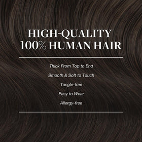 Femme portant les extensions de cheveux GOO GOO, look naturel