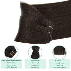 Femme stylisant les extensions capillaires GOO GOO