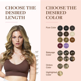 Femme utilisant des extensions capillaires GOO GOO pendant le coiffage