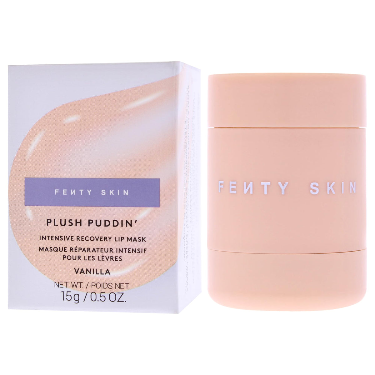 Fenty Skin Masque à Lèvres Pudding Récupération Intensive 41g application sur lèvres