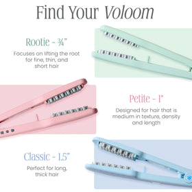 Fer à cheveux VOLOOM Rootie 3/4" avec accessoires