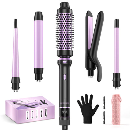 Fer à friser 5 en 1 BESTOPE PRO avec brosse thermique et accessoires