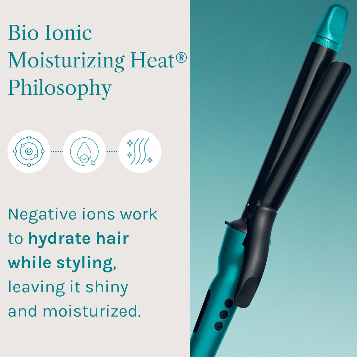 Fer à friser BIO IONIC avec câble rotatif pour maniabilité
