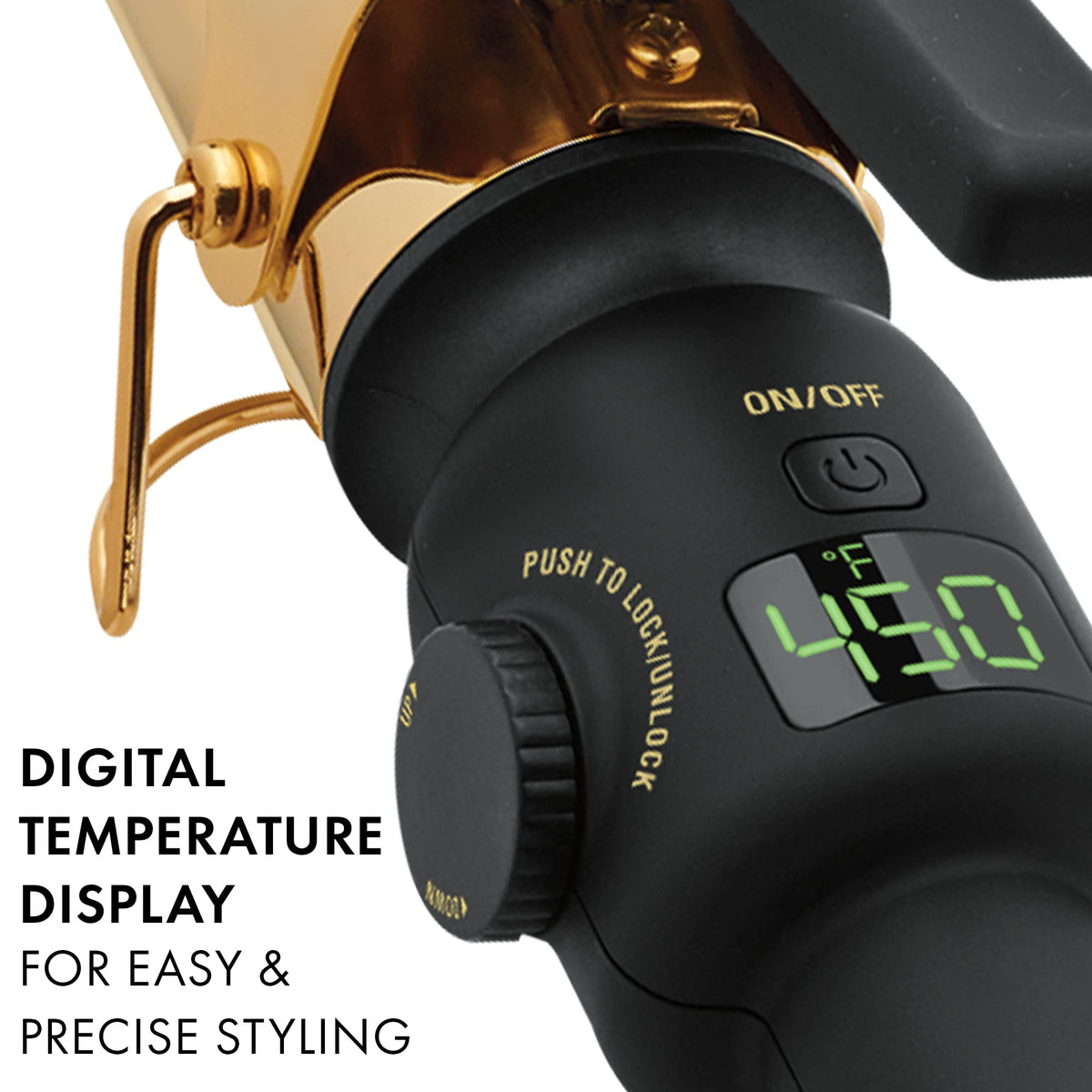 Fer à friser HOT TOOLS 24K or avec réglages de chaleur