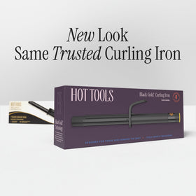 Fer à friser HOT TOOLS Black Gold finition doux au toucher