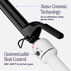 Fer à friser HOT TOOLS Nano Céramique 1" avec câble rotatif
