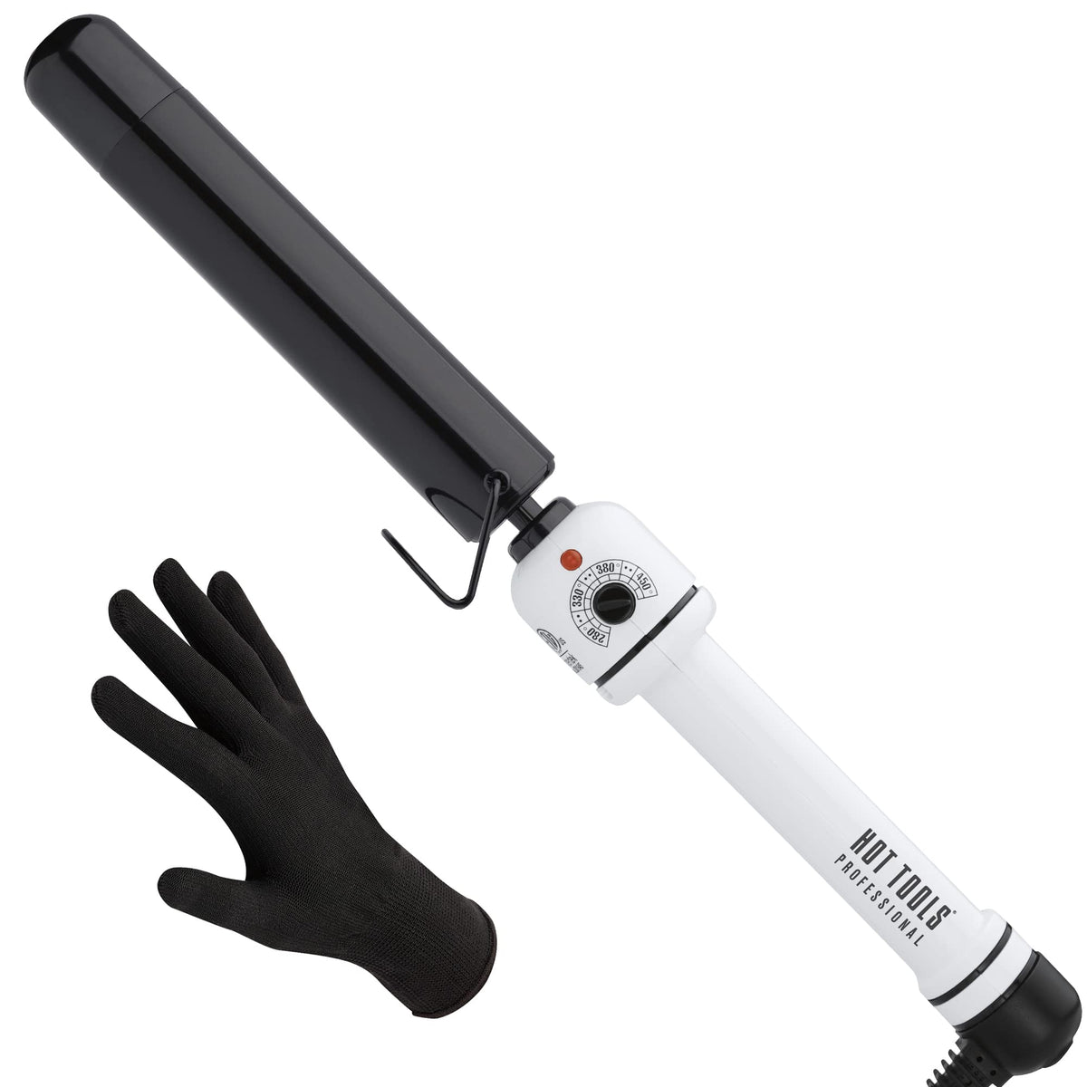 Fer à friser HOT TOOLS Nano Céramique modèle 1-1/4 pouces vue de face