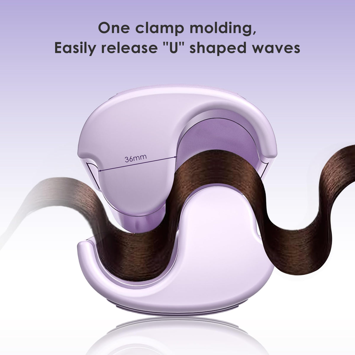 Fer à friser NOVUS 1,4 pouces avec câble rotatif à 360 degrés
