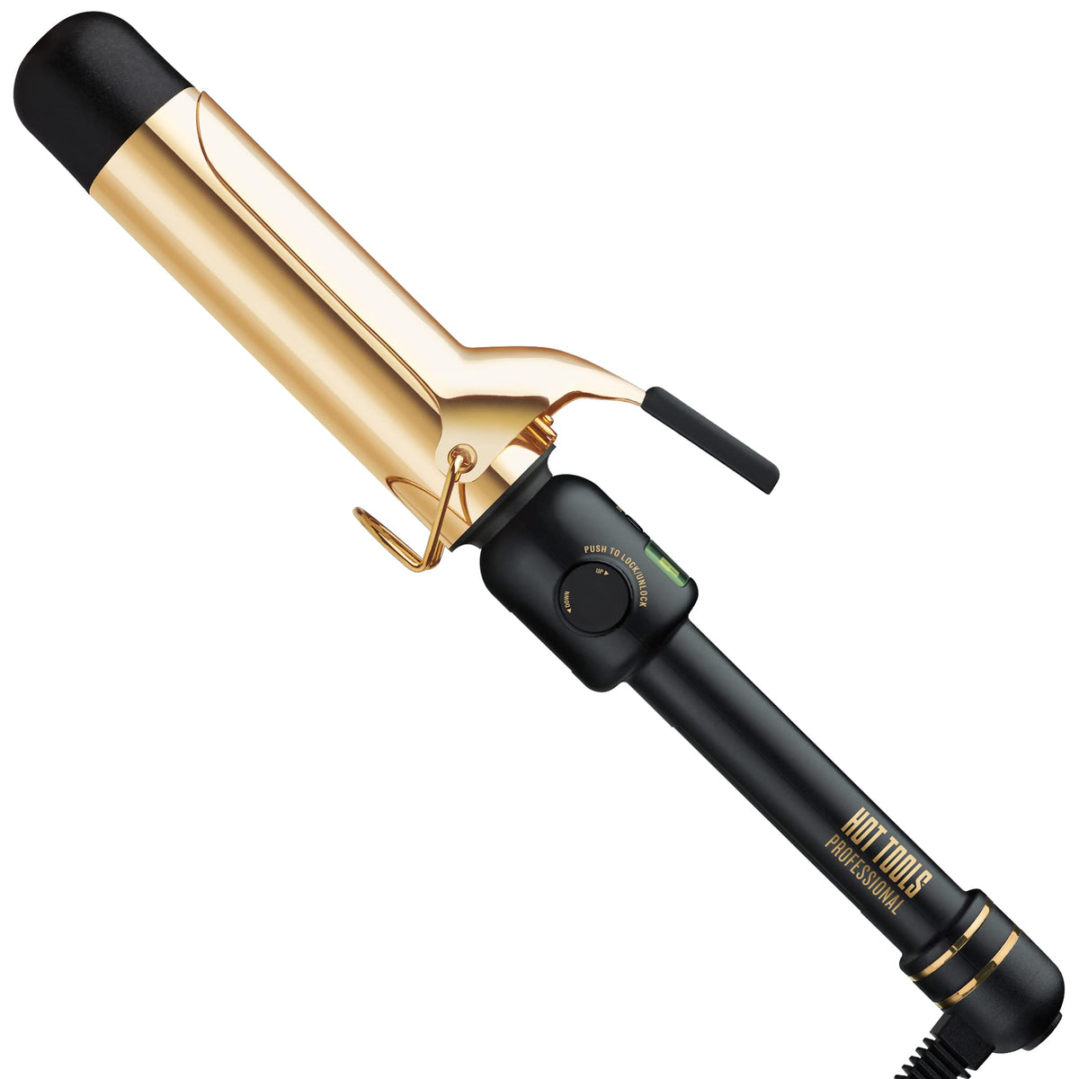Fer à friser numérique HOT TOOLS 24K or vue de face
