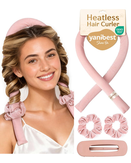 Fer à friser sans chaleur YANIBEST en velours doux, vue avant