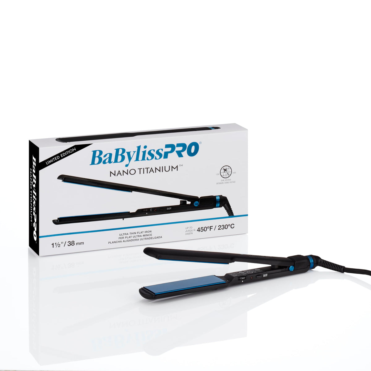 Fer à lisser BaBylissPRO Nano Titanium avec cordon pivotant