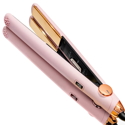 Fer à lisser TYMO modèle rose clair avec écran LED
