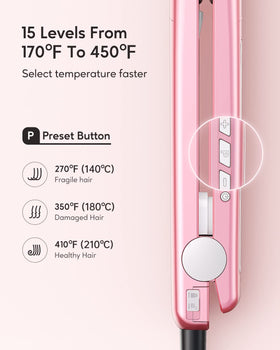 Fer à lisser wavytalk rose gold avec câble d'alimentation