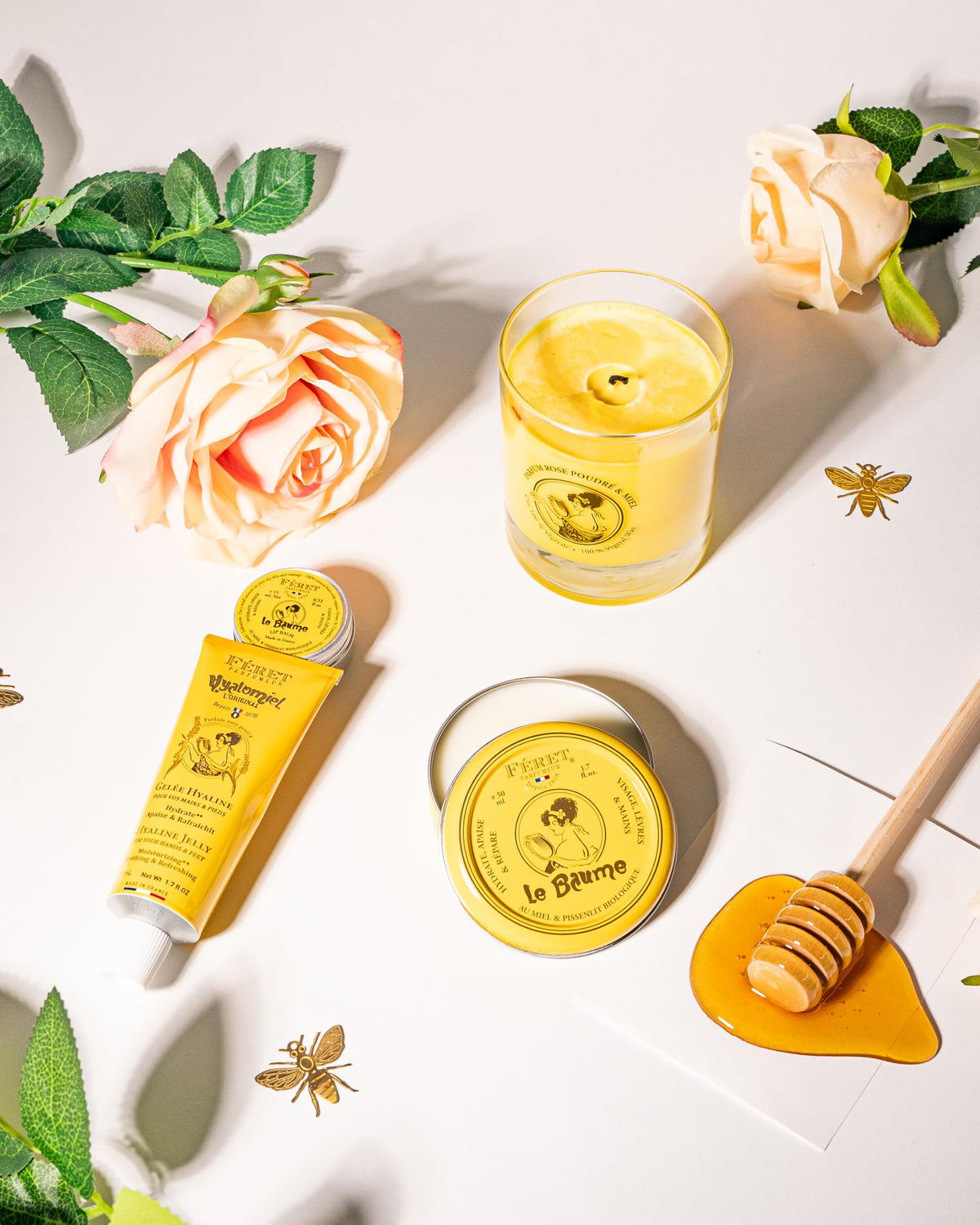 Feret Parfumeur Baume Multi-Usage 50ml avec un fond vintage