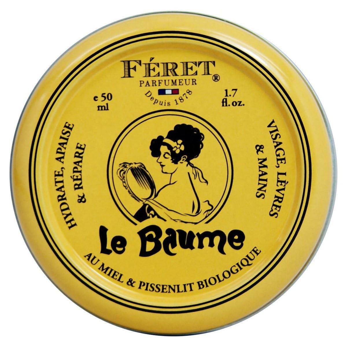 Feret Parfumeur Baume Multi-Usage 50ml vue avant avec couvercle