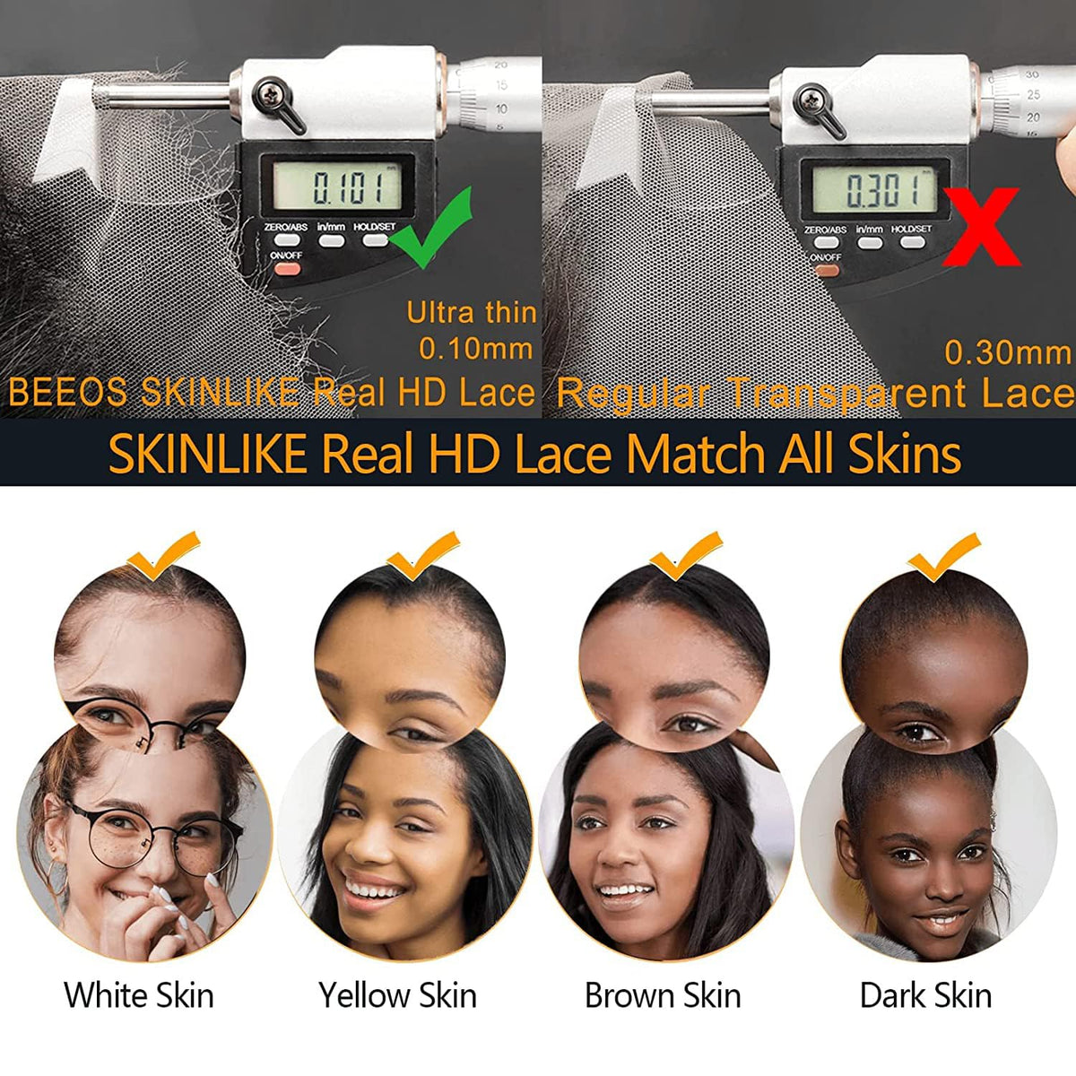 Fermeture BEEOS #613 couleur blonde sur support
