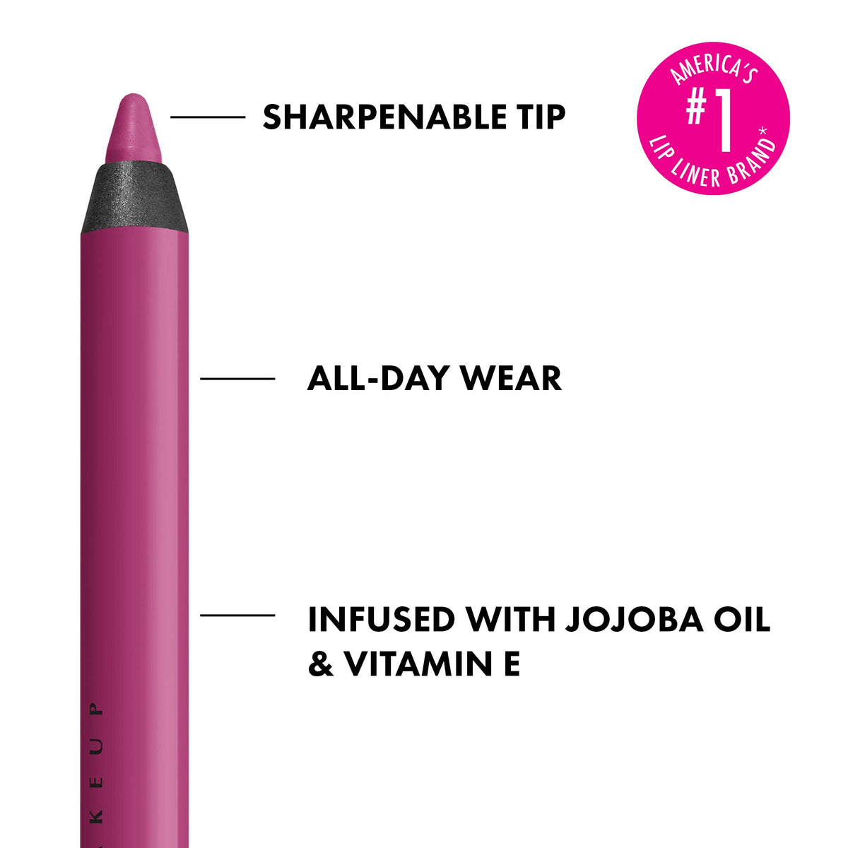 Fermeture du crayon à lèvres NYX avec la pointe fine