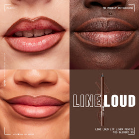 Fermeture du crayon à lèvres NYX Line Loud avec bouchon