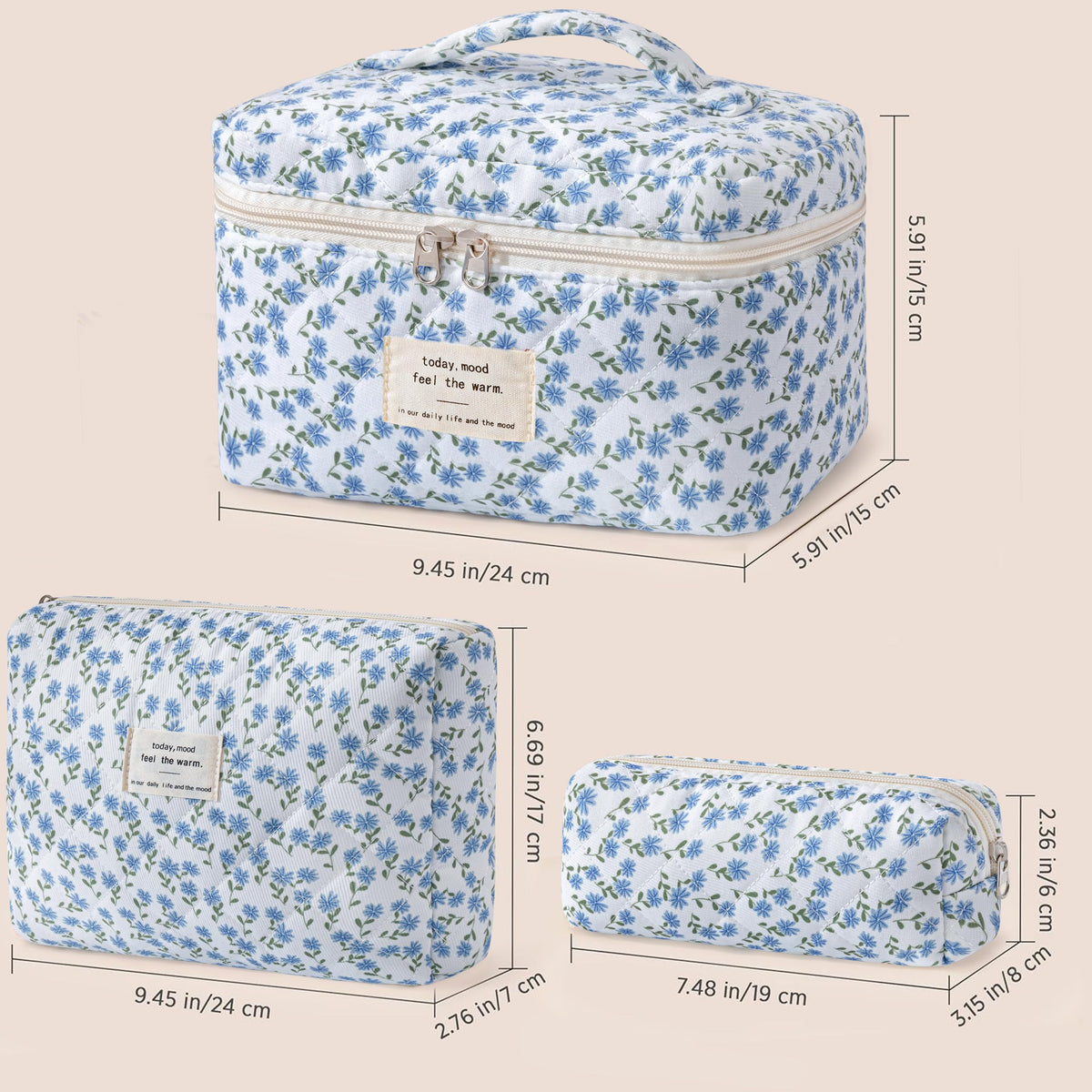 Fermeture éclair de la trousse de maquillage HBselect