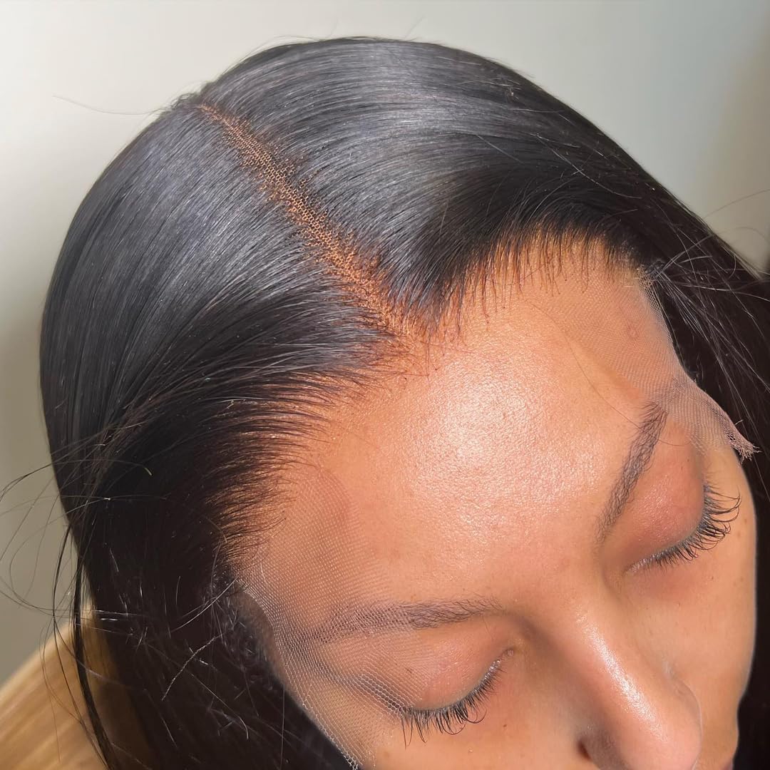 Fermeture en dentelle BEEOS 14 pouces affichant la ligne de cheveux pré-épilée