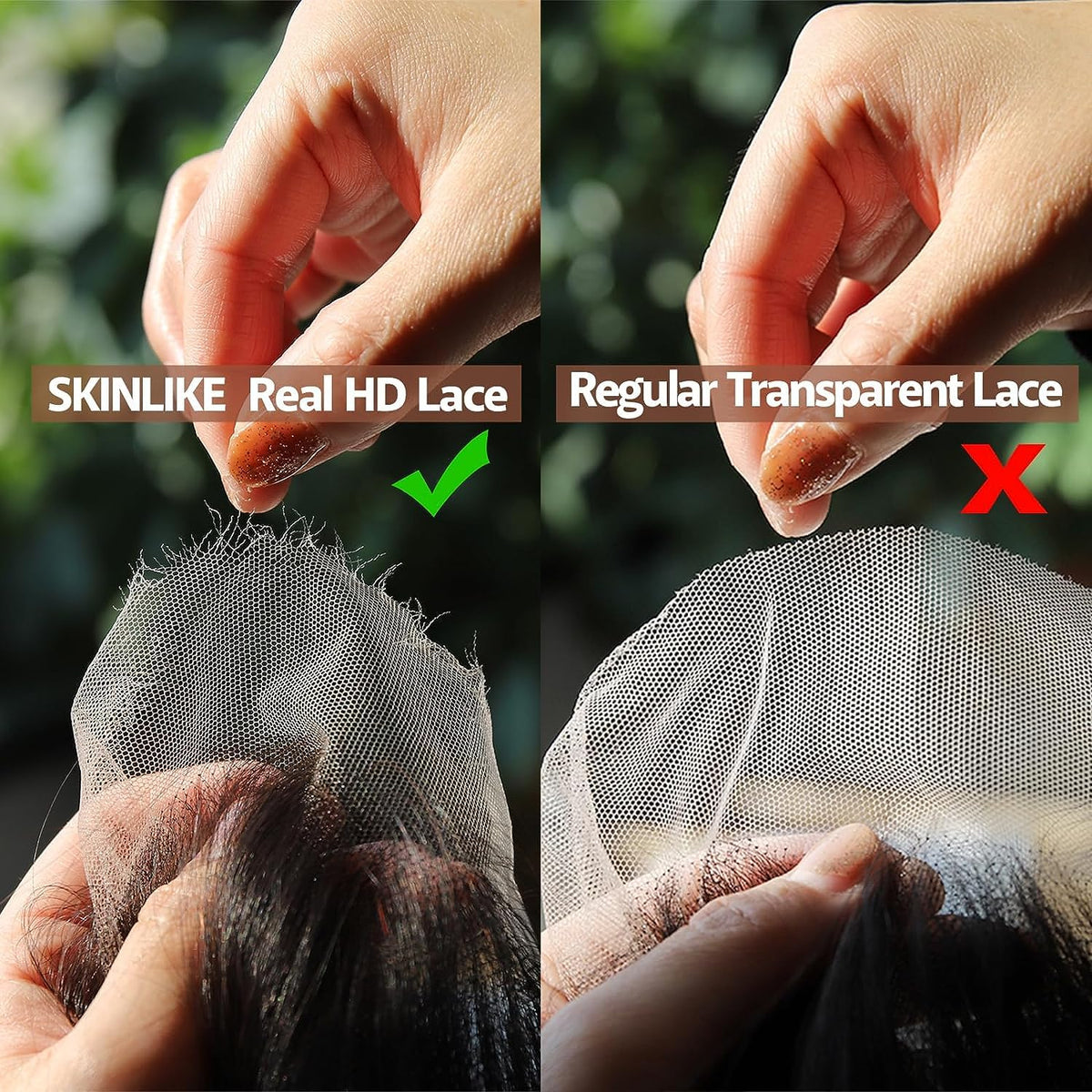 Fermeture en dentelle BEEOS avec style ondulé