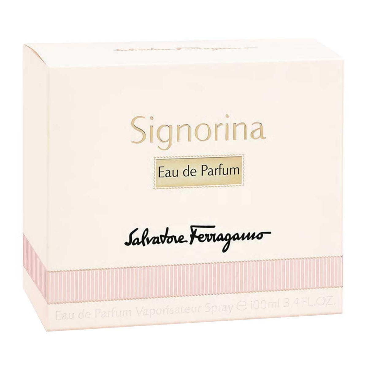Ferragamo Signorina Eau de Parfum 100ml sur une table décorée